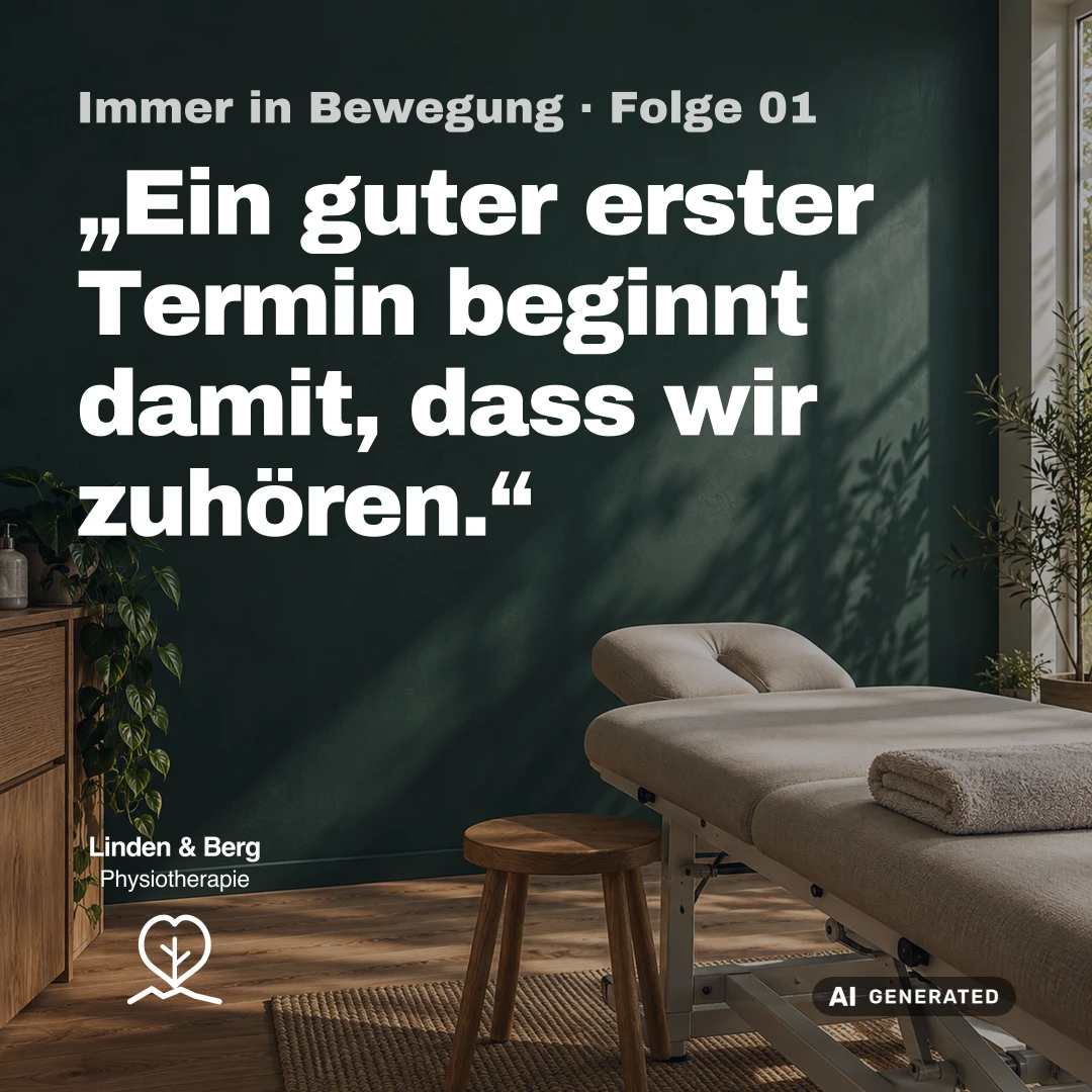 Ein guter erster Termin beginnt damit, dass wir zuhören.